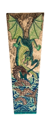 Battling Dragon and Sea Serpent